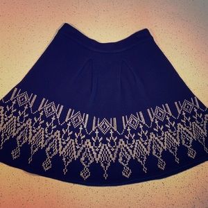 NWT Eileen Fisher Skirt with Cross Stitch Pattern